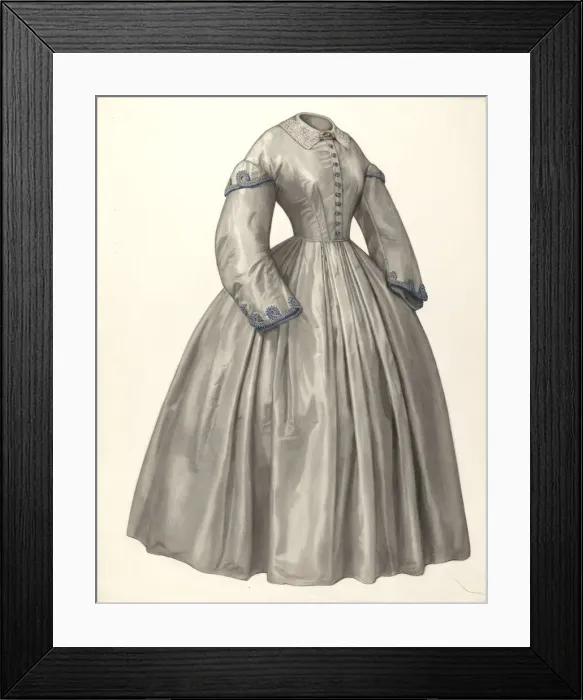 Framed Print : Dress, 1935 / 1942. Creator: Julie C Brush Framed Print : Dress, 1935 / 1942. Creator: Julie C Brush