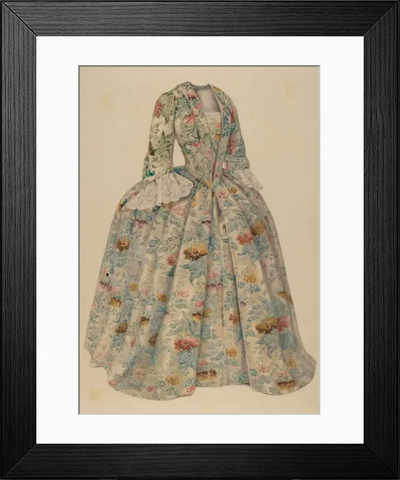 Framed Print : Dress, 1935 / 1942. Creator: Julie C Brush Framed Print : Dress, 1935 / 1942. Creator: Julie C Brush