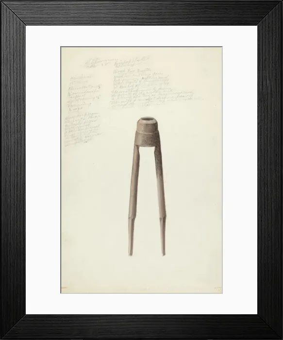 Framed Print : Bishop Hill: Dowel Cutter, 1935 / 1942. Creator: H. Langden Brown Framed Print : Bishop Hill: Dowel Cutter, 1935 / 1942. Creator: H. Langden Brown