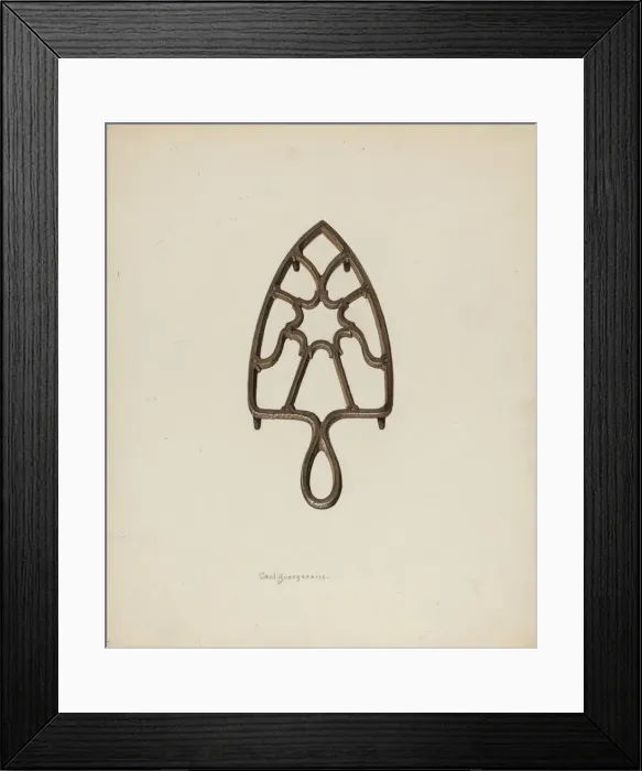Framed Print : Flat Iron Stand, 1941. Creator: Carl Buergerniss Framed Print : Flat Iron Stand, 1941. Creator: Carl Buergerniss