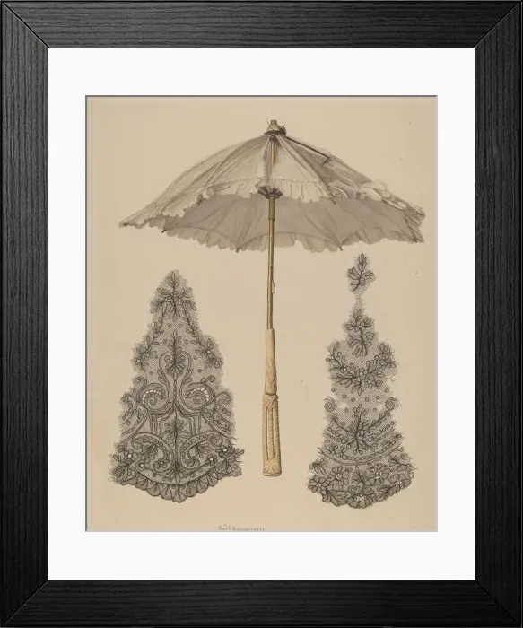 Framed Print : Parasol, c. 1941. Creator: Carl Buergerniss Framed Print : Parasol, c. 1941. Creator: Carl Buergerniss
