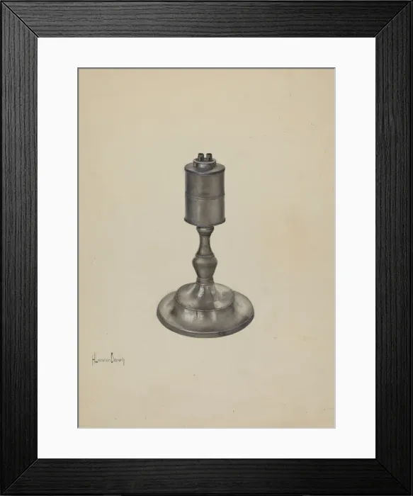 Framed Print : Lamp, c. 1937. Creator: H. Langden Brown Framed Print : Lamp, c. 1937. Creator: H. Langden Brown