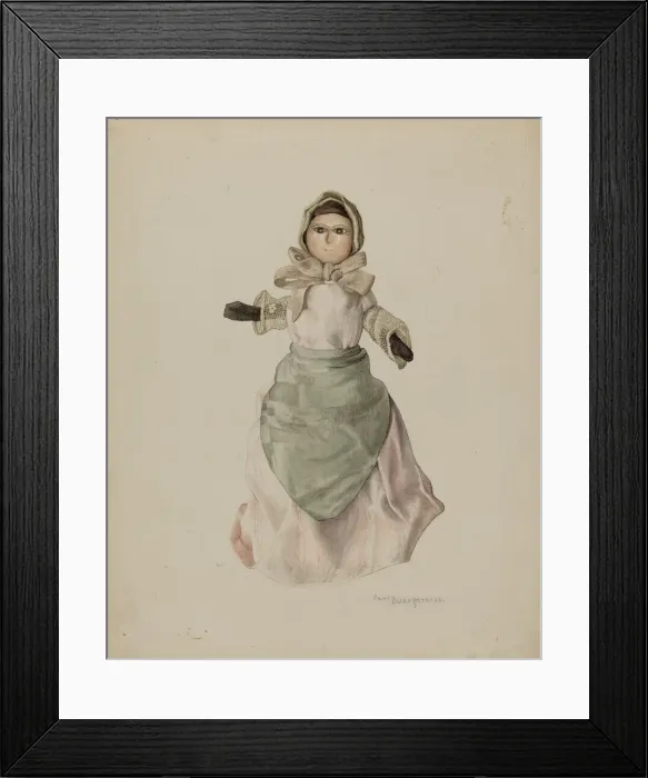 Framed Print : Doll, 1939. Creator: Carl Buergerniss Framed Print : Doll, 1939. Creator: Carl Buergerniss