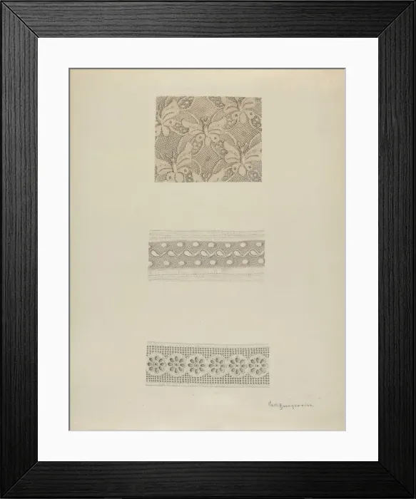 Framed Print : Lace, 1940. Creator: Carl Buergerniss Framed Print : Lace, 1940. Creator: Carl Buergerniss