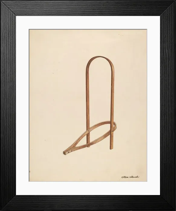 Framed Print : Bootjack, c. 1937. Creator: Rex F Bush Framed Print : Bootjack, c. 1937. Creator: Rex F Bush