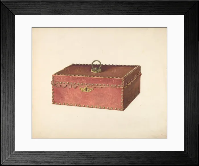 Framed Print : Bureau Box, c. 1940. Creator: Carl Buergerniss Framed Print : Bureau Box, c. 1940. Creator: Carl Buergerniss