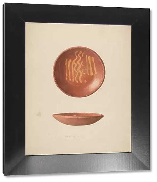Small Pie Plate, c. 1939. Creator: Carl Buergerniss