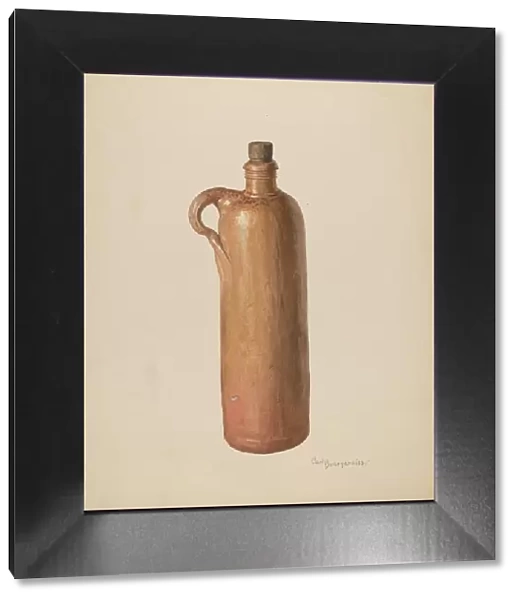 Stone Bottle, c. 1940. Creator: Carl Buergerniss
