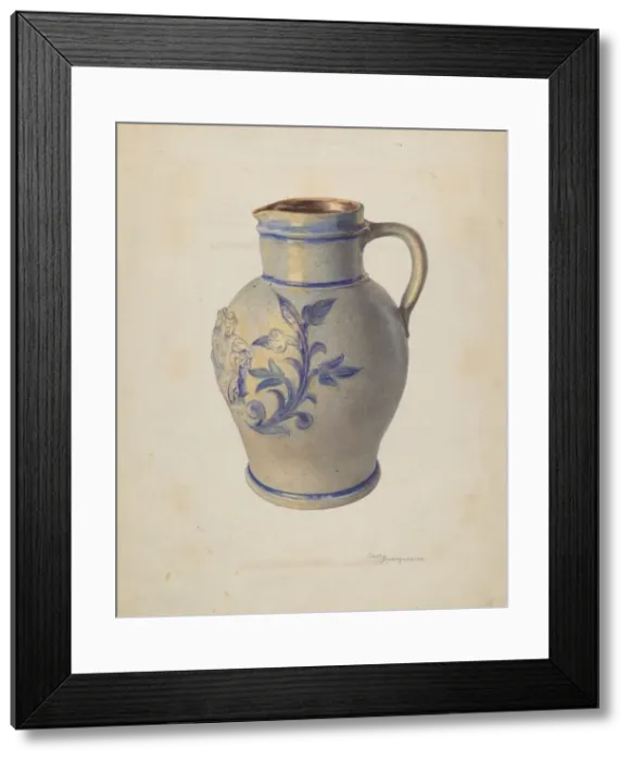 Framed Print : Pitcher, 1935 / 1942. Creator: Carl Buergerniss Framed Print : Pitcher, 1935 / 1942. Creator: Carl Buergerniss