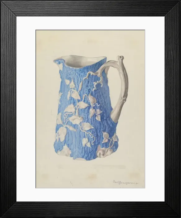 Framed Print : Water Pitcher, c. 1940. Creator: Carl Buergerniss Framed Print : Water Pitcher, c. 1940. Creator: Carl Buergerniss