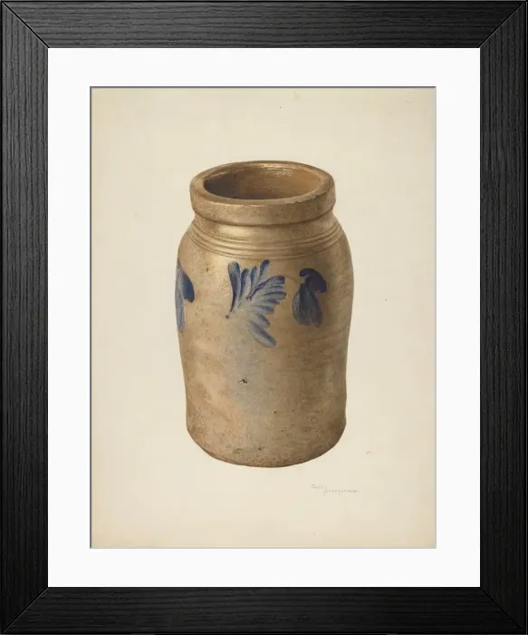 Framed Print : Jar, c. 1939. Creator: Carl Buergerniss Framed Print : Jar, c. 1939. Creator: Carl Buergerniss