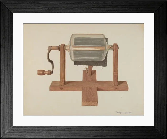 Framed Print : Electric Generator, c. 1940. Creator: Carl Buergerniss Framed Print : Electric Generator, c. 1940. Creator: Carl Buergerniss