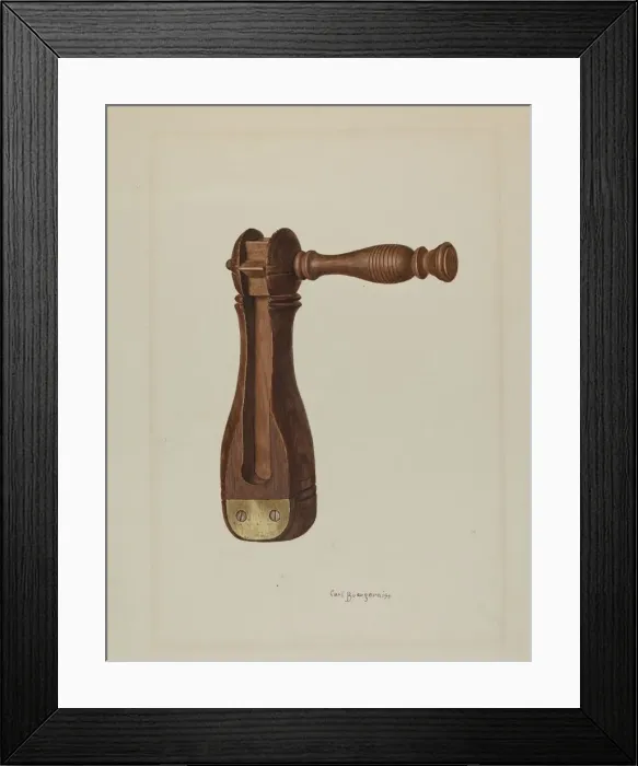 Framed Print : Police Rattle, 1940. Creator: Carl Buergerniss Framed Print : Police Rattle, 1940. Creator: Carl Buergerniss