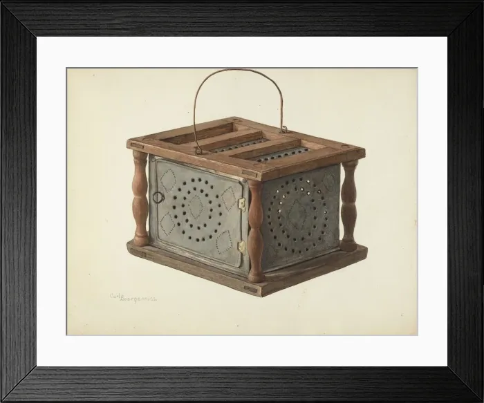 Framed Print : Foot Warmer, 1939. Creator: Carl Buergerniss Framed Print : Foot Warmer, 1939. Creator: Carl Buergerniss