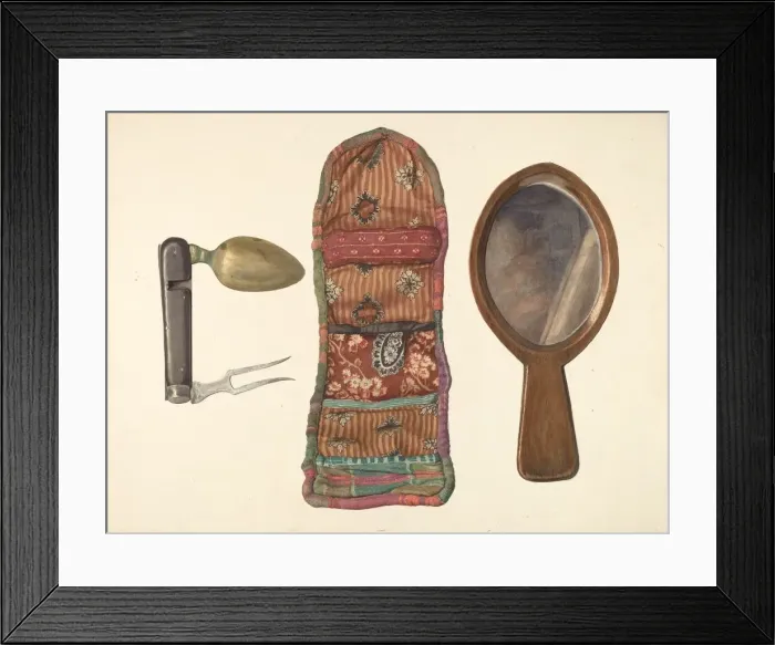Framed Print : Army Kit, c. 1942. Creator: Carl Buergerniss Framed Print : Army Kit, c. 1942. Creator: Carl Buergerniss