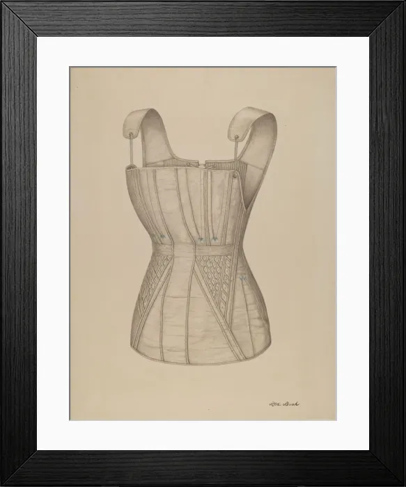Framed Print : Corset, 1935 / 1942. Creator: Rex F Bush Framed Print : Corset, 1935 / 1942. Creator: Rex F Bush