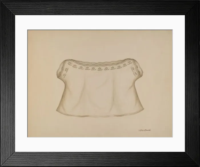 Framed Print : Babys Shirt, c. 1938. Creator: Rex F Bush Framed Print : Babys Shirt, c. 1938. Creator: Rex F Bush