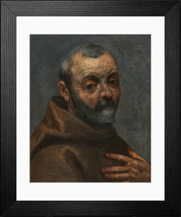 Framed Print : Self-Portrait As A Monk. Creator: Palma il Giovane, Jacopo, the Younger (1544-1628) Framed Print : Self-Portrait As A Monk. Creator: Palma il Giovane, Jacopo, the Younger (1544-1628)