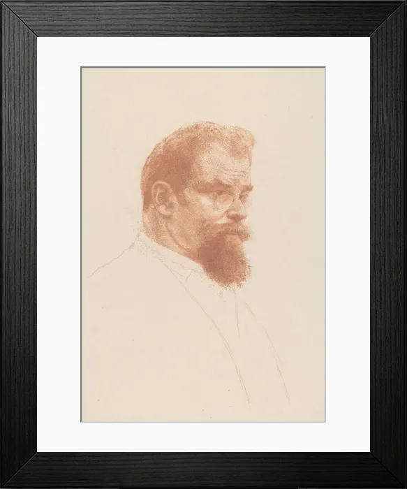 Framed Print : Portrait of Max Klinger, 1902. Creator: Orlik, Emil (1870-1932) Framed Print : Portrait of Max Klinger, 1902. Creator: Orlik, Emil (1870-1932)