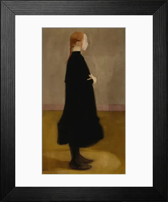 Framed Print : The School Girl II, 1908. Creator: Schjerfbeck, Helene (1862-1946) Framed Print : The School Girl II, 1908. Creator: Schjerfbeck, Helene (1862-1946)
