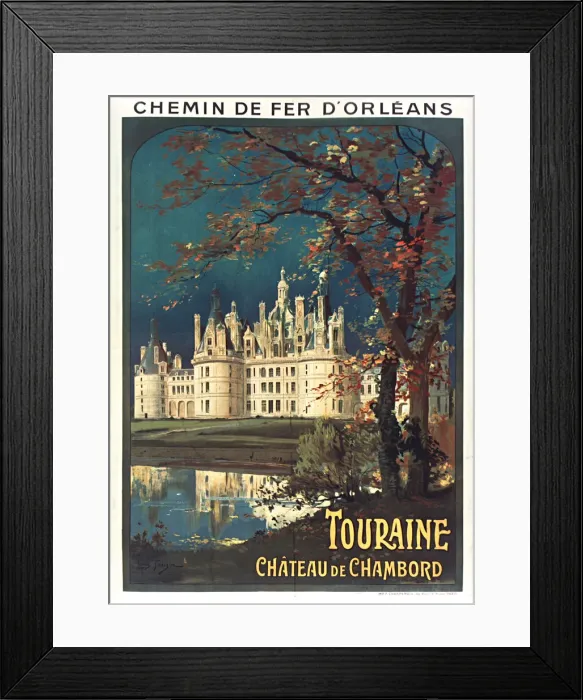 Framed Print : Chemin de fer d Orleans. Touraine, 1900s. Creator: Tauzin, Louis (1842-1915) Framed Print : Chemin de fer d Orleans. Touraine, 1900s. Creator: Tauzin, Louis (1842-1915)