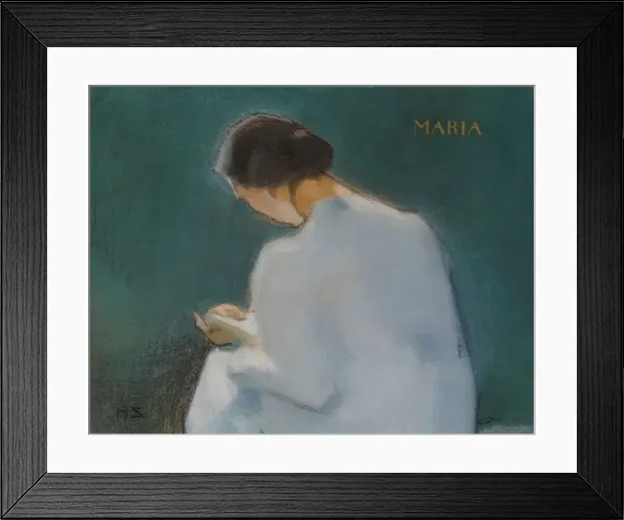 Framed Print : Maria, 1909. Creator: Schjerfbeck, Helene (1862-1946) Framed Print : Maria, 1909. Creator: Schjerfbeck, Helene (1862-1946)