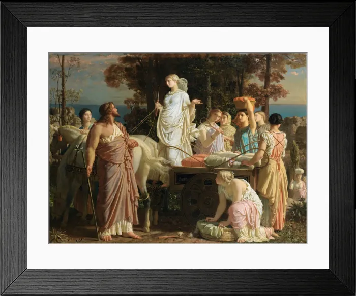 Framed Print : Ulysses and Nausicaa, c. 1853. Creator: Gleyre, Charles (1808-1874)