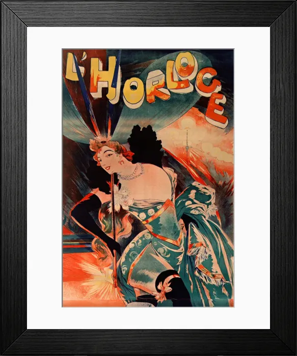 Framed Print : L Horloge, 1900. Creator: Feure, Georges de Framed Print : L Horloge, 1900. Creator: Feure, Georges de
