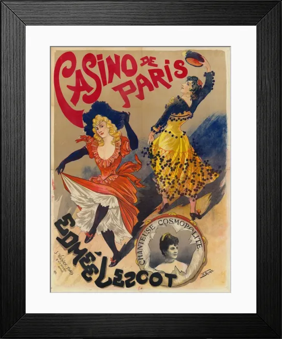 Framed Print : Casino de Paris. Edmee Lescot, ca 1895-1900. Creator: Feure, Georges de Framed Print : Casino de Paris. Edmee Lescot, ca 1895-1900. Creator: Feure, Georges de