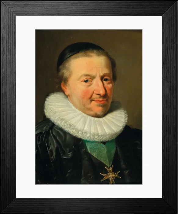 Framed Print : Portrait of Claude de Bullion (1569-1640). Creator: Champaigne, Philippe, de (1602-1674)