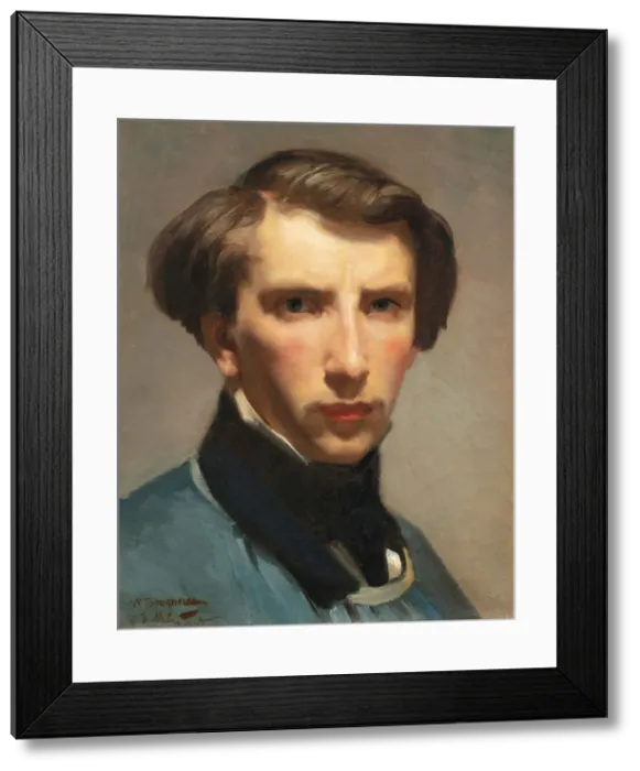 Framed Print : Self-Portrait, 1853. Creator: Bouguereau, William-Adolphe (1825-1905) Framed Print : Self-Portrait, 1853. Creator: Bouguereau, William-Adolphe (1825-1905)