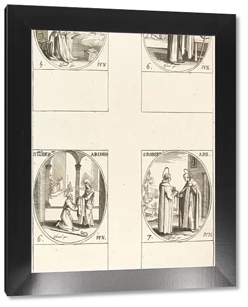 St. Maria Gaudioru; St. Claudius; St. Norbert; St. Robert. Creator: Jacques Callot