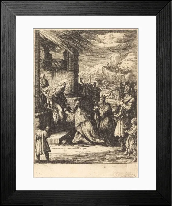 Framed Print : The Adoration of the Magi, 1623 / 1628. Creator: Jacques Callot Framed Print : The Adoration of the Magi, 1623 / 1628. Creator: Jacques Callot