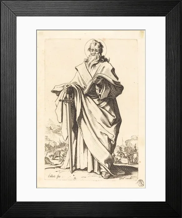 Framed Print : Saint Paul, published 1631. Creator: Jacques Callot Framed Print : Saint Paul, published 1631. Creator: Jacques Callot