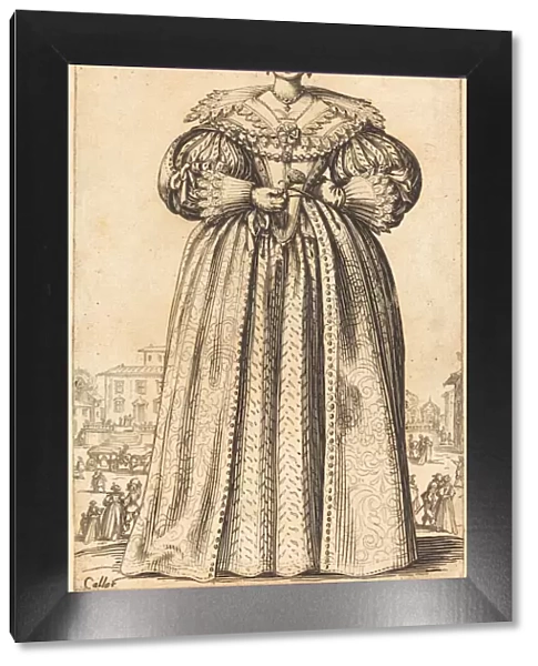 Masked Noble Woman, c. 1620  /  1623. Creator: Jacques Callot