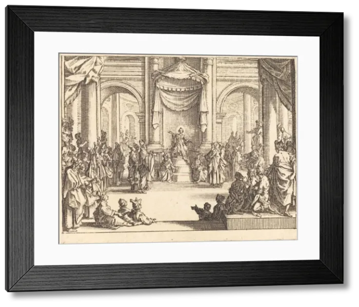 Framed Print : Christ Disputing with the Doctors, 1635. Creator: Jacques Callot Framed Print : Christ Disputing with the Doctors, 1635. Creator: Jacques Callot