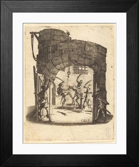 Framed Print : The Flagellation, c. 1624 / 1625. Creator: Jacques Callot Framed Print : The Flagellation, c. 1624 / 1625. Creator: Jacques Callot