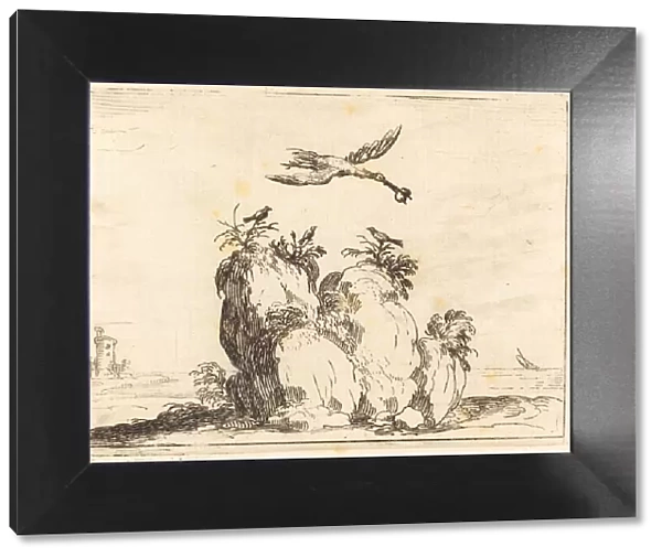 Crane Flying, 1628. Creator: Jacques Callot