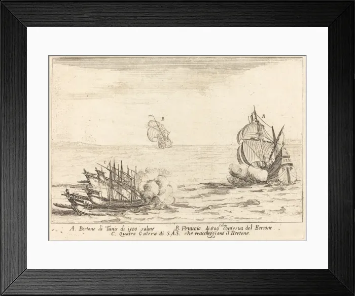 Framed Print : The Attack, 1617. Creator: Jacques Callot Framed Print : The Attack, 1617. Creator: Jacques Callot