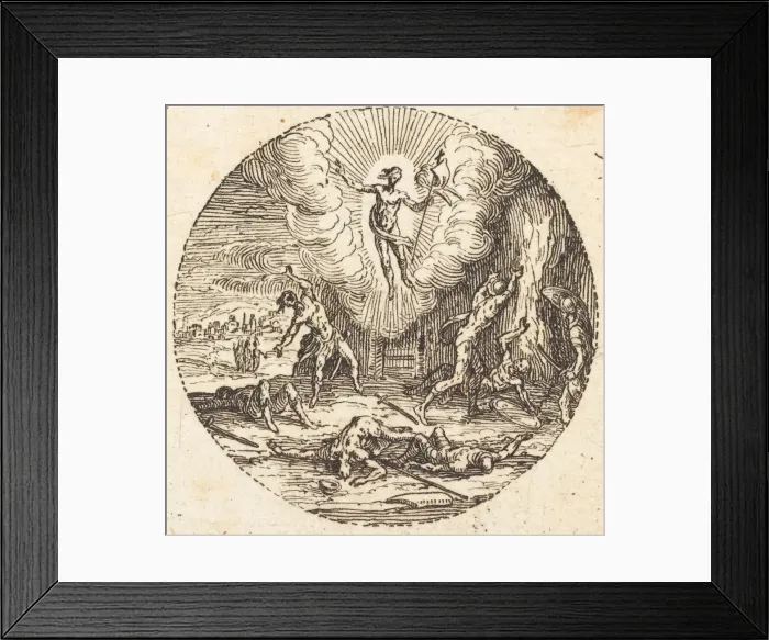 Framed Print : The Resurrection, c. 1631. Creator: Jacques Callot Framed Print : The Resurrection, c. 1631. Creator: Jacques Callot