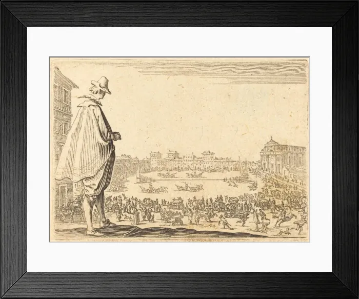 Framed Print : Piazza Santa Maria Novella, Florence, c. 1622. Creator: Jacques Callot Framed Print : Piazza Santa Maria Novella, Florence, c. 1622. Creator: Jacques Callot