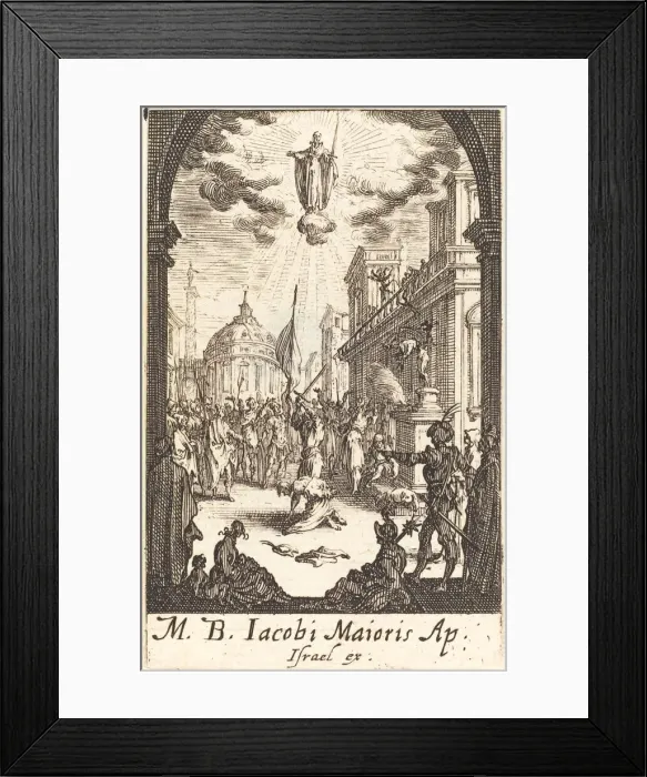 Framed Print : The Martyrdom of Saint James Major, c. 1634 / 1635. Creator: Jacques Callot Framed Print : The Martyrdom of Saint James Major, c. 1634 / 1635. Creator: Jacques Callot