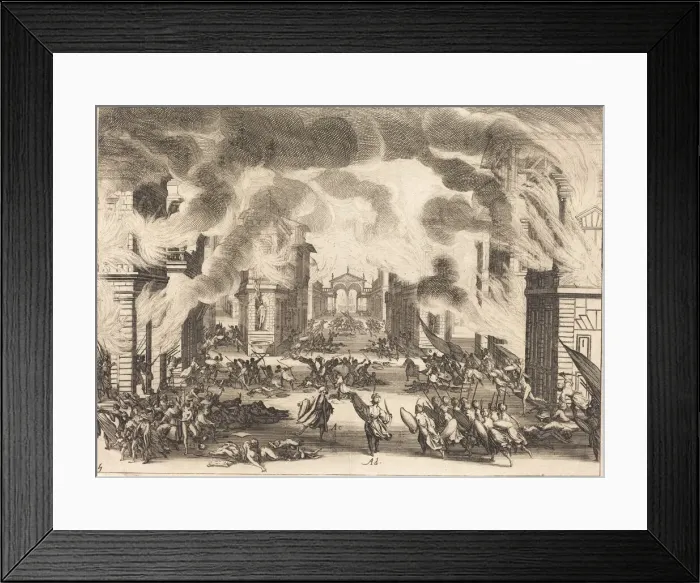 Framed Print : Solimano, Act V, 1620. Creator: Jacques Callot Framed Print : Solimano, Act V, 1620. Creator: Jacques Callot