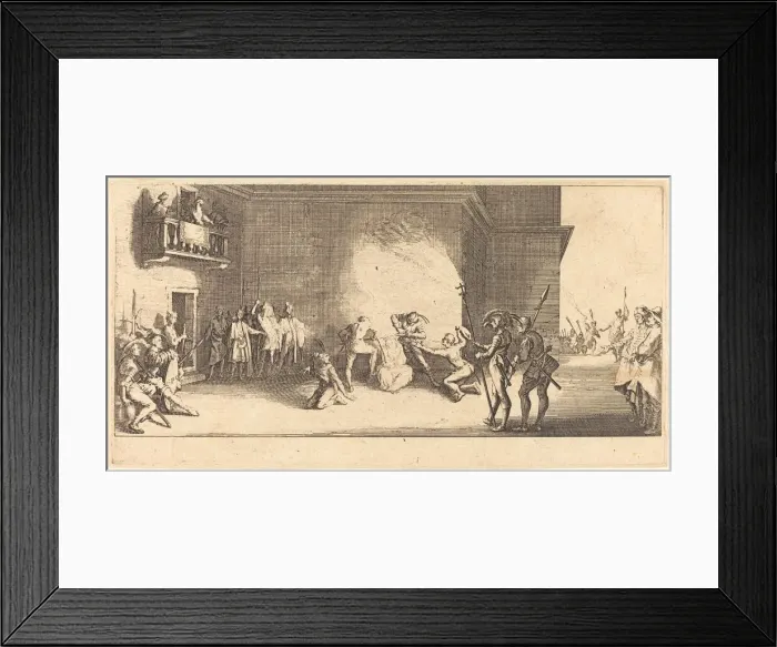 Framed Print : The Crowning with Thorns, c. 1618. Creator: Jacques Callot Framed Print : The Crowning with Thorns, c. 1618. Creator: Jacques Callot