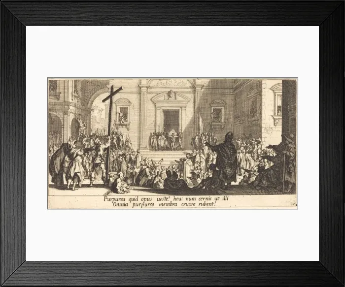 Framed Print : The Ecce Homo, c. 1618. Creator: Jacques Callot Framed Print : The Ecce Homo, c. 1618. Creator: Jacques Callot