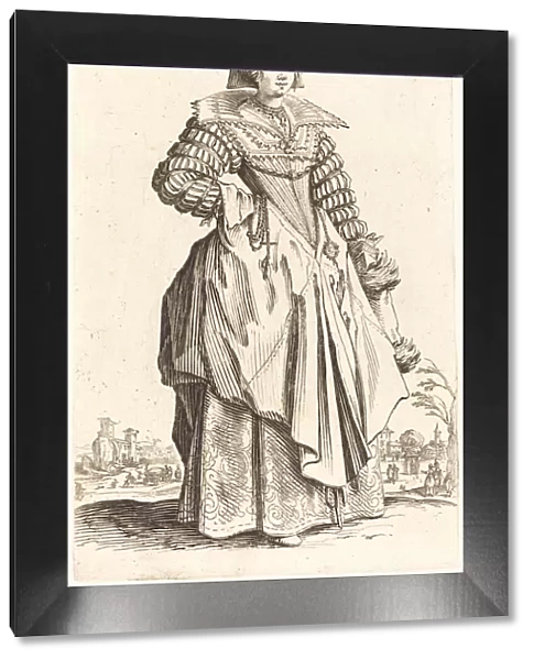 Noble Woman with Large Collar, c. 1620  /  1623. Creator: Jacques Callot