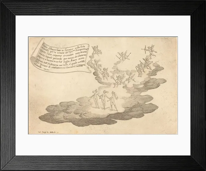 Framed Print : The Float of Love, 1616. Creator: Jacques Callot