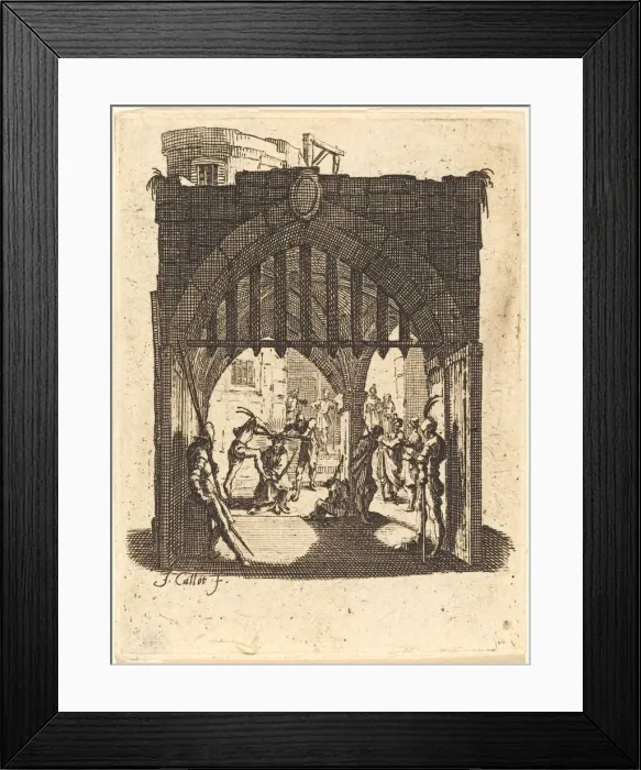 Framed Print : The Crowning with Thorns, c. 1624 / 1625. Creator: Jacques Callot Framed Print : The Crowning with Thorns, c. 1624 / 1625. Creator: Jacques Callot