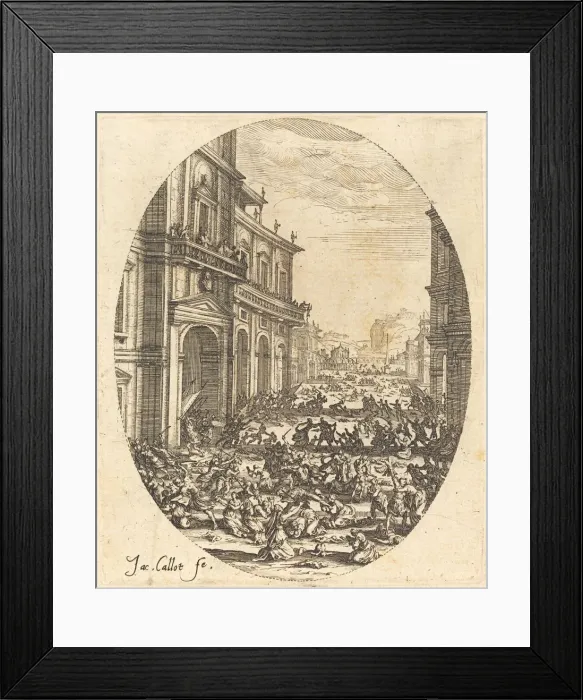 Framed Print : The Massacre of the Innocents, c. 1622. Creator: Jacques Callot Framed Print : The Massacre of the Innocents, c. 1622. Creator: Jacques Callot