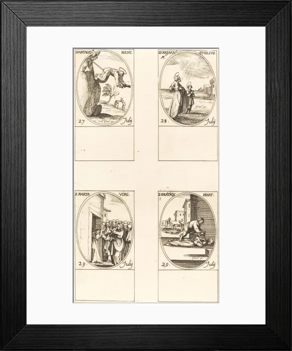 Framed Print : St. Pantaleon; Sts. Nazarius and Celsus; St. Martha; St. Beatrice Framed Print : St. Pantaleon; Sts. Nazarius and Celsus; St. Martha; St. Beatrice